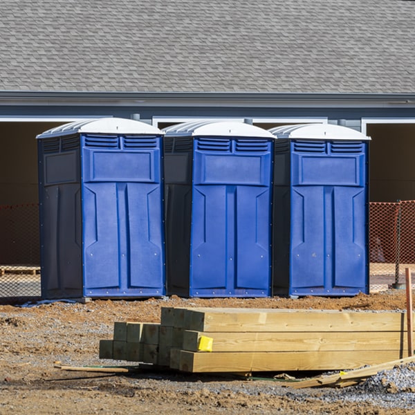 what is the maximum capacity for a single portable toilet in Martin SD